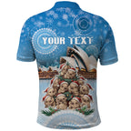 Personalised Australia Yulefest Polo Shirt Cute Wombat Sydney Opera House