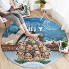 Australia Yulefest Round Carpet Cute Wombat Sydney Opera House