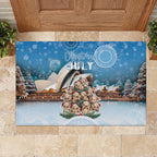 Australia Yulefest Rubber Doormat Cute Wombat Sydney Opera House