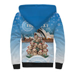 Personalised Australia Yulefest Sherpa Hoodie Cute Wombat Sydney Opera House