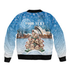 Personalised Australia Yulefest Sleeve Zip Bomber Jacket Cute Wombat Sydney Opera House