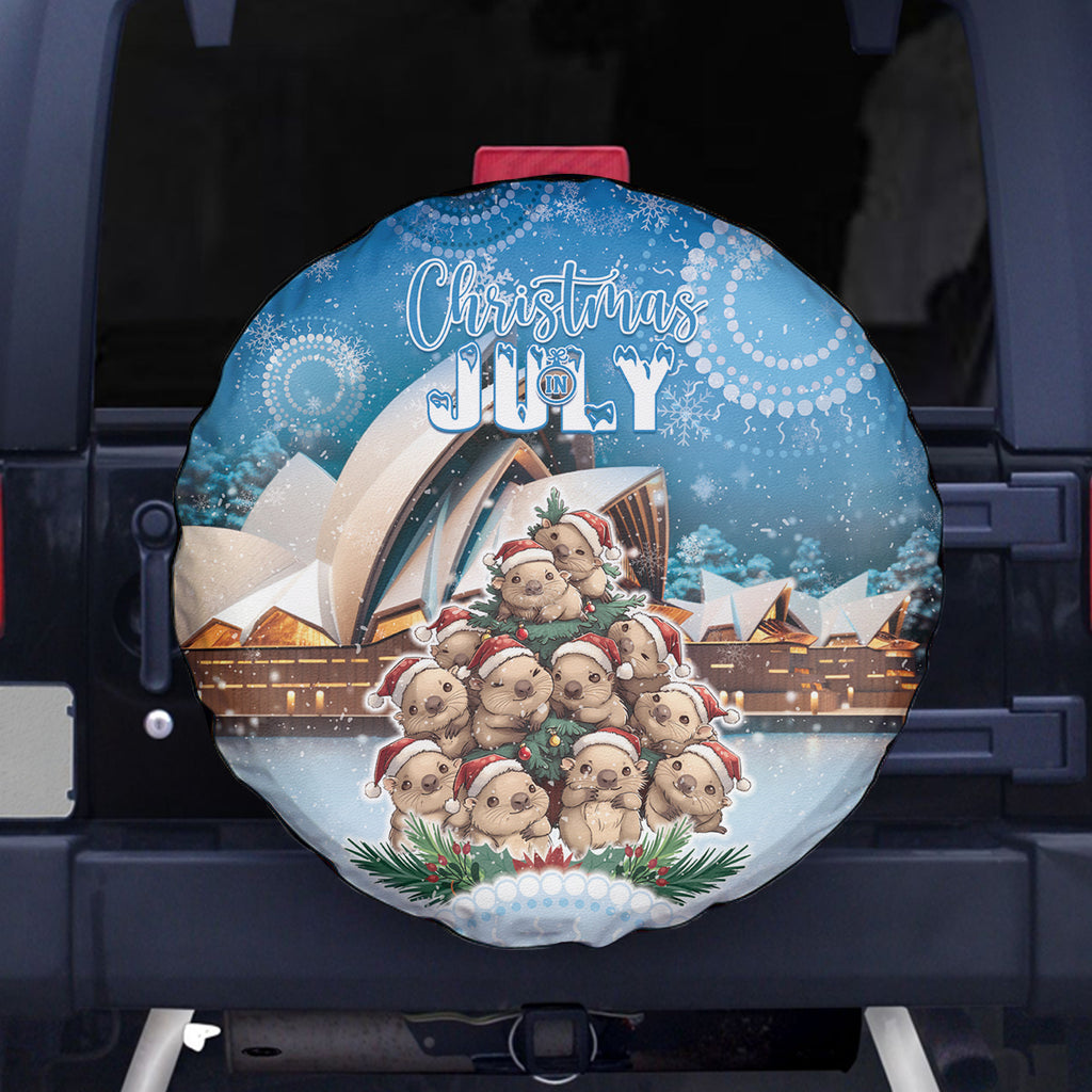 Australia Yulefest Spare Tire Cover Cute Wombat Sydney Opera House