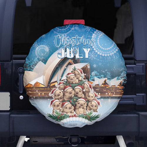 Australia Yulefest Spare Tire Cover Cute Wombat Sydney Opera House