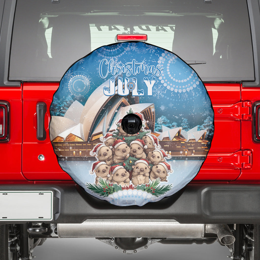 Australia Yulefest Spare Tire Cover Cute Wombat Sydney Opera House