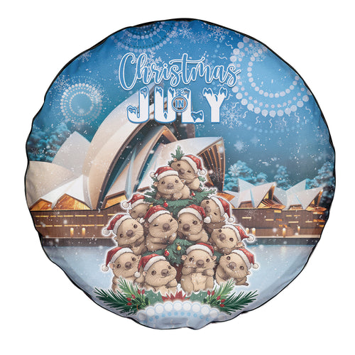 Australia Yulefest Spare Tire Cover Cute Wombat Sydney Opera House