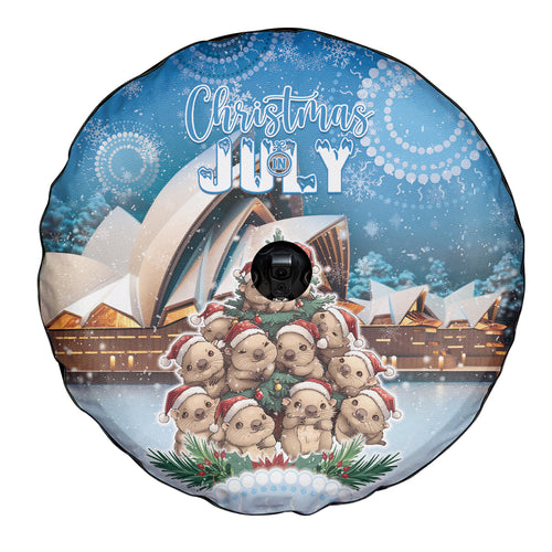 Australia Yulefest Spare Tire Cover Cute Wombat Sydney Opera House