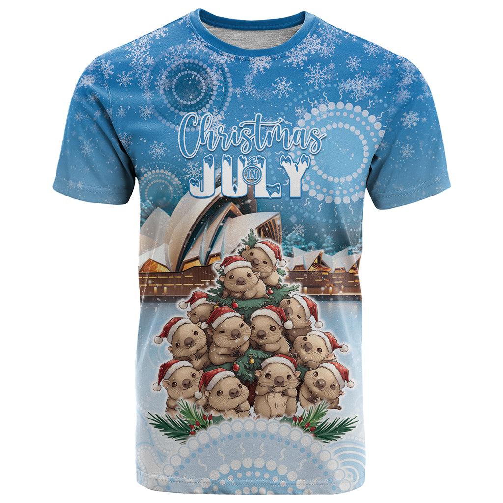 Personalised Australia Yulefest T Shirt Cute Wombat Sydney Opera House