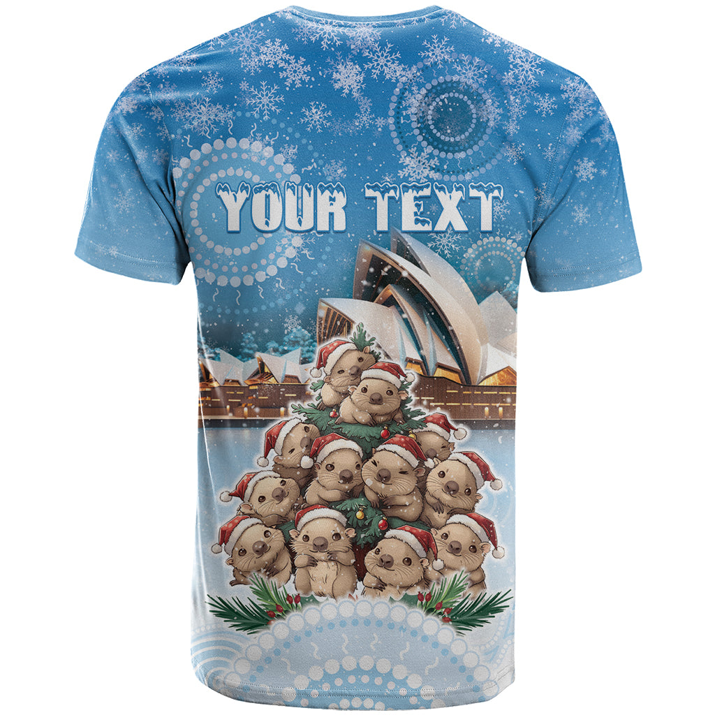 Personalised Australia Yulefest T Shirt Cute Wombat Sydney Opera House