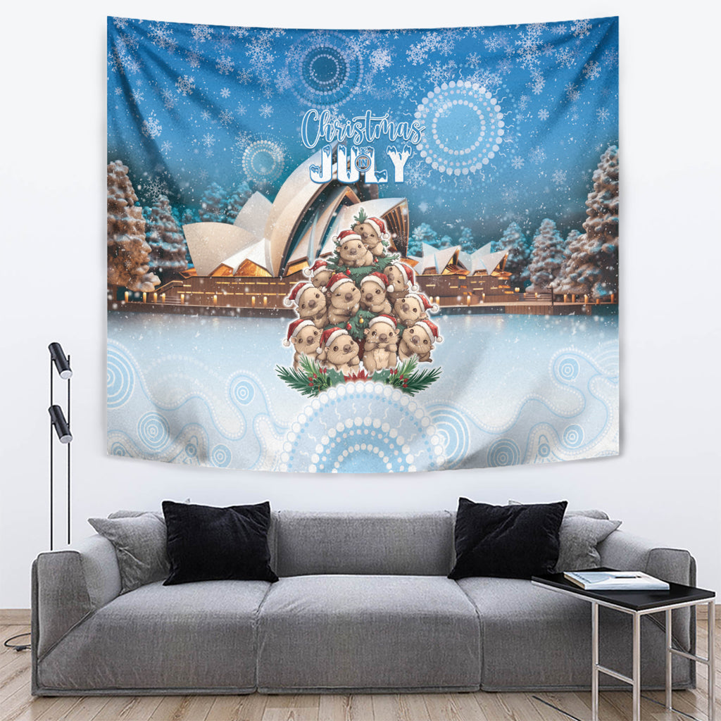 Australia Yulefest Tapestry Cute Wombat Sydney Opera House