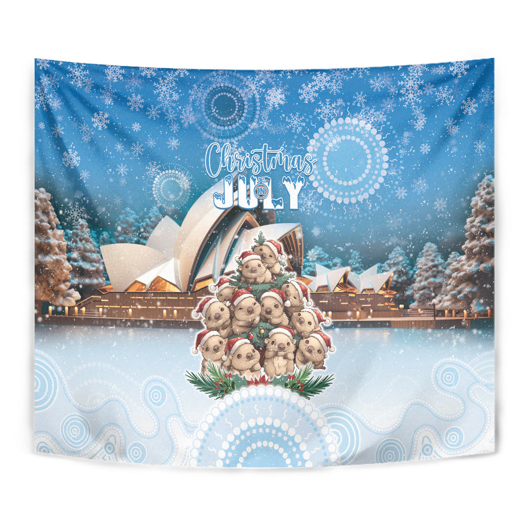 Australia Yulefest Tapestry Cute Wombat Sydney Opera House
