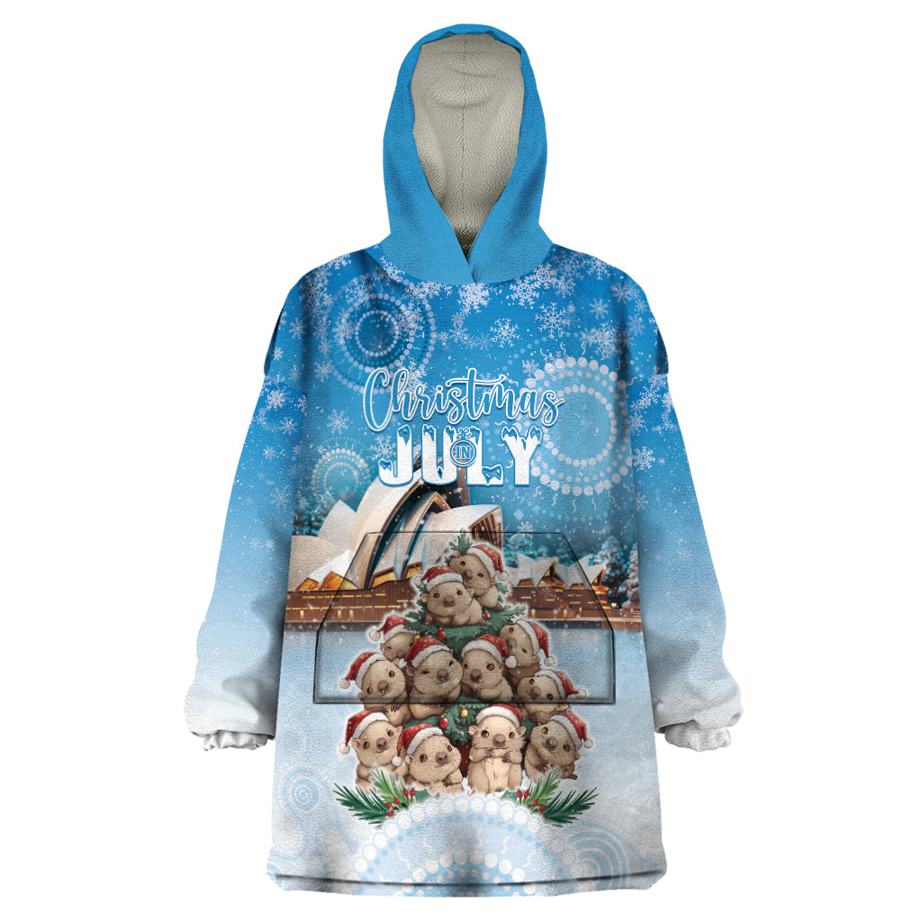 Personalised Australia Yulefest Wearable Blanket Hoodie Cute Wombat Sydney Opera House
