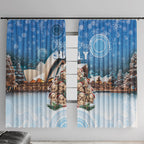 Australia Yulefest Window Curtain Cute Wombat Sydney Opera House