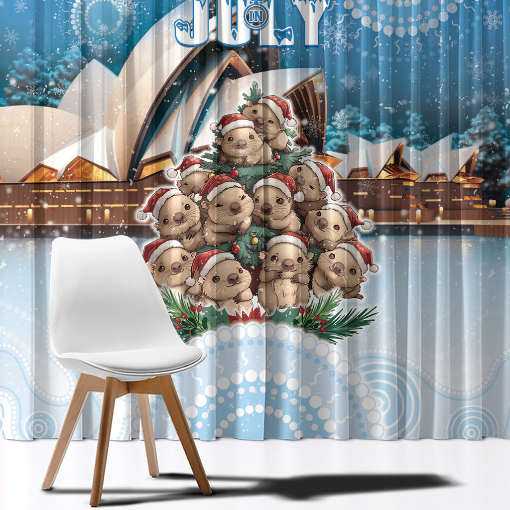 Australia Yulefest Window Curtain Cute Wombat Sydney Opera House