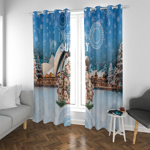 Australia Yulefest Window Curtain Cute Wombat Sydney Opera House