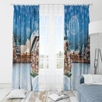 Australia Yulefest Window Curtain Cute Wombat Sydney Opera House