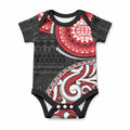 New Zealand Red Maori Koru Simple Style Baby Onesie