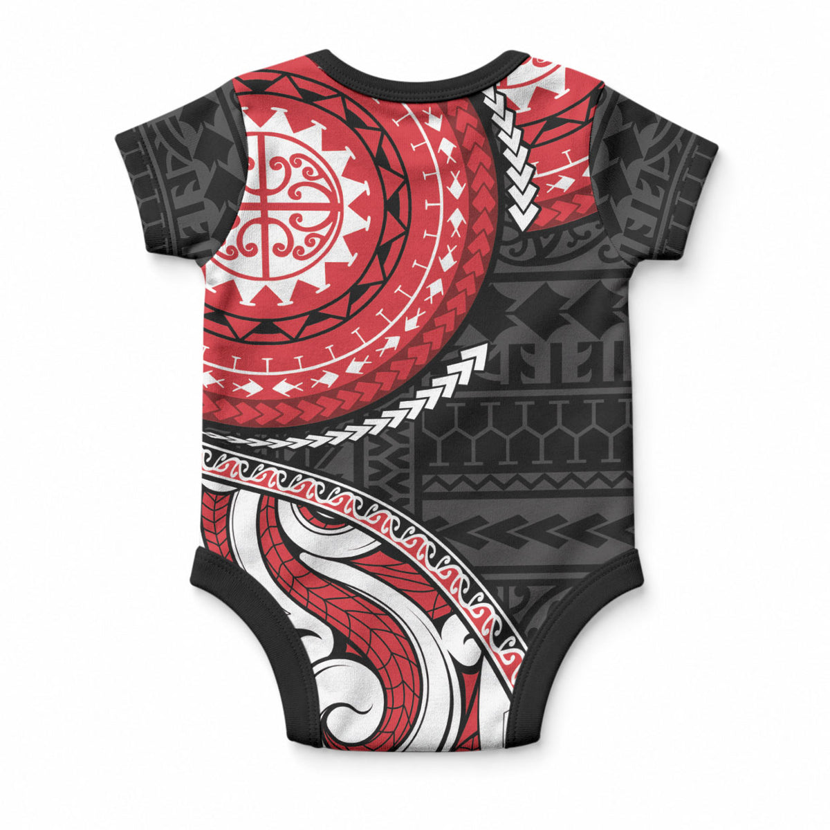 New Zealand Red Maori Koru Simple Style Baby Onesie