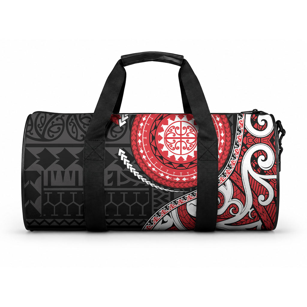 New Zealand Red Maori Koru Simple Style Duffle Bag