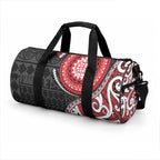 New Zealand Red Maori Koru Simple Style Duffle Bag