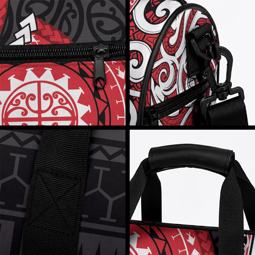New Zealand Red Maori Koru Simple Style Duffle Bag