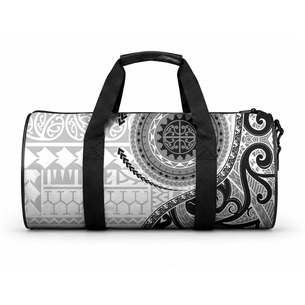 New Zealand White Maori Koru Simple Style Duffle Bag