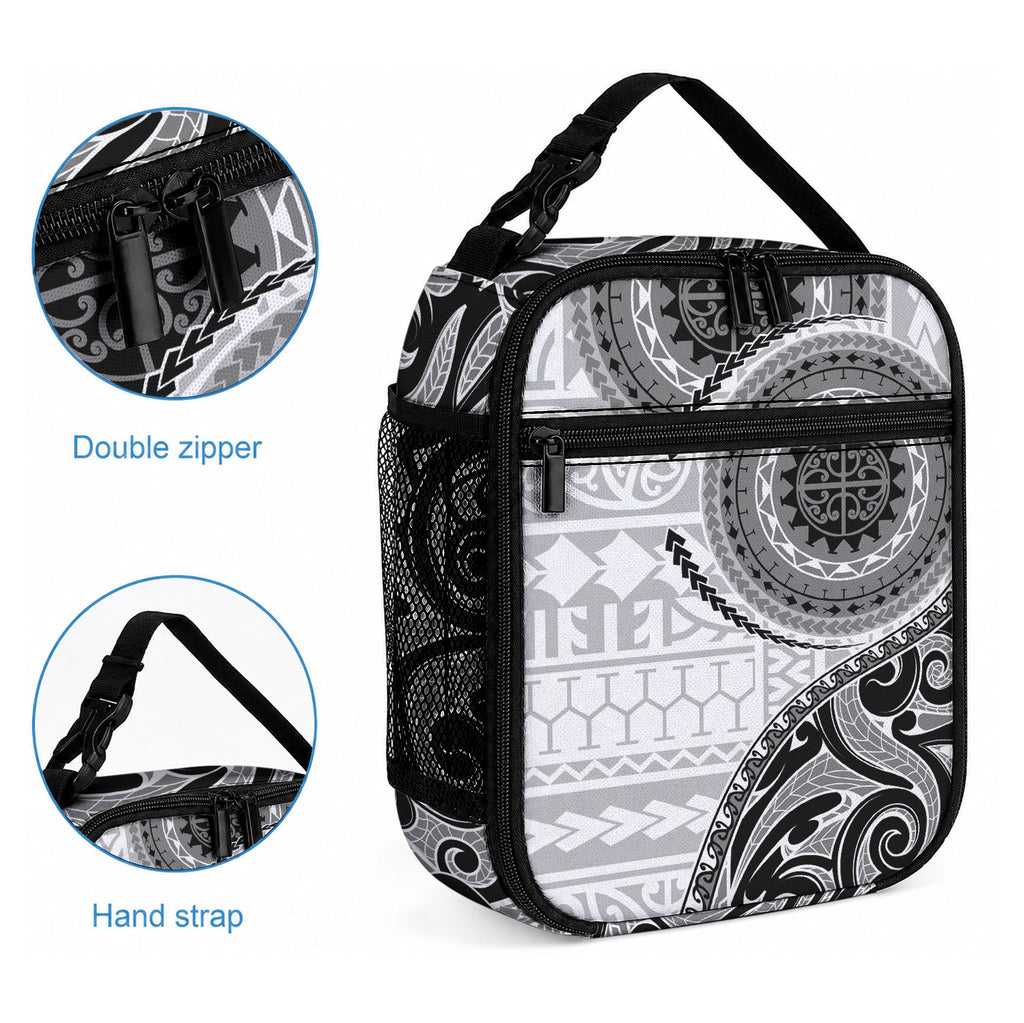 New Zealand White Maori Koru Simple Style Lunch Bag