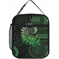 New Zealand Maori Koru Fern Lunch Bag Spiral Polynesian Style Green