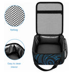 New Zealand Maori Koru Fern Lunch Bag Spiral Polynesian Style Aqua Gradient