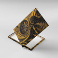 Personalised New Zealand Gold Darts Canvas Wall Art Maori Fern Curve Style