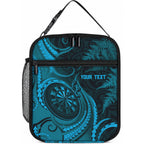 Personalised New Zealand Turquoise Darts Lunch Bag Maori Fern Curve Style