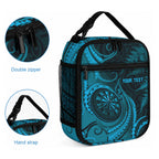 Personalised New Zealand Turquoise Darts Lunch Bag Maori Fern Curve Style