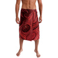 New Zealand Red Darts Lavalava Maori Fern Curve Style