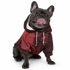Personalised New Zealand Red Darts Pet Hoodie Maori Fern Curve Style