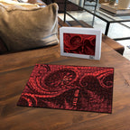 Personalised New Zealand Red Darts Puzzle Maori Fern Curve Style
