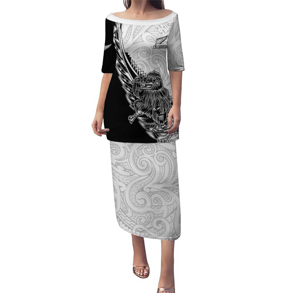 New Zealand Kiwi Rugby Custom Puletasi Go Champions Maori Pattern