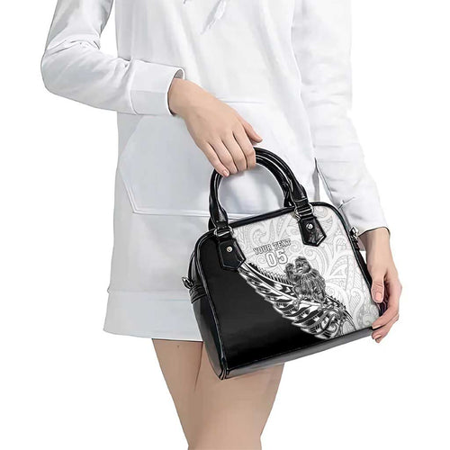 New Zealand Kiwi Rugby Custom Shoulder Handbag Go Champions Maori Pattern