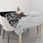 New Zealand Kiwi Rugby Custom Tablecloth Go Champions Maori Pattern