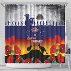 New Zealand And Australia ANZAC Last Post Shower Curtain