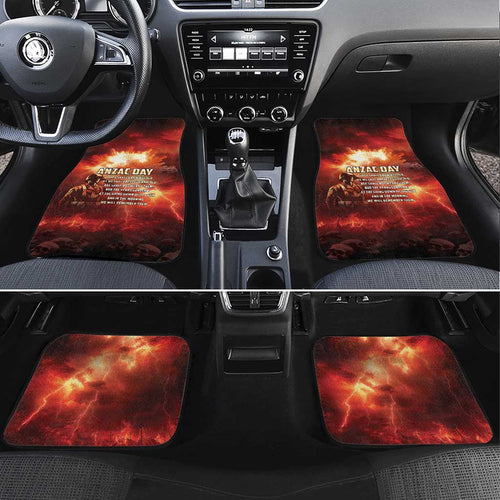 Honouring The ANZAC Spirit Car Mats Gallipoli Lest We Forget