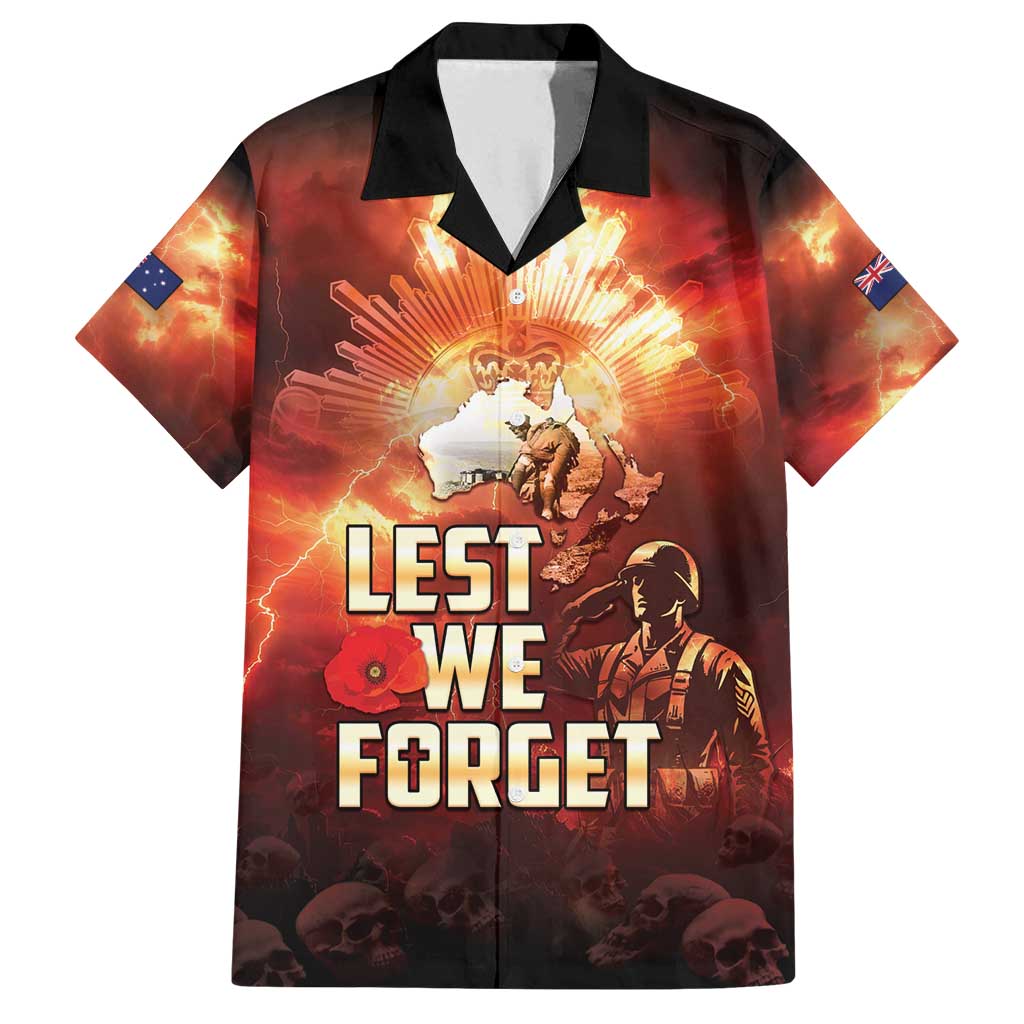 Honouring The ANZAC Spirit Family Matching Tank Maxi Dress and Hawaiian Shirt Gallipoli Lest We Forget