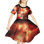 Honouring The ANZAC Spirit Kid Short Sleeve Dress Gallipoli Lest We Forget