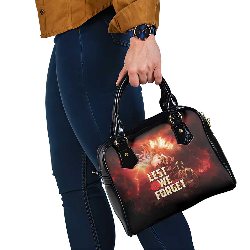 Honouring The ANZAC Spirit Shoulder Handbag Gallipoli Lest We Forget