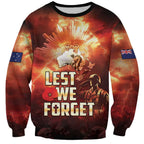 Honouring The ANZAC Spirit Sweatshirt Gallipoli Lest We Forget