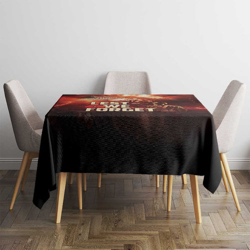 Honouring The ANZAC Spirit Tablecloth Gallipoli Lest We Forget