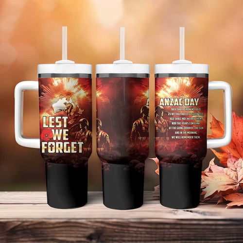 Honouring The ANZAC Spirit Tumbler With Handle Gallipoli Lest We Forget