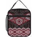 New Zealand Aotearoa Lunch Bag Red Taniko Art Maori Pattern