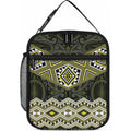 New Zealand Aotearoa Lunch Bag Yellow Taniko Art Maori Pattern