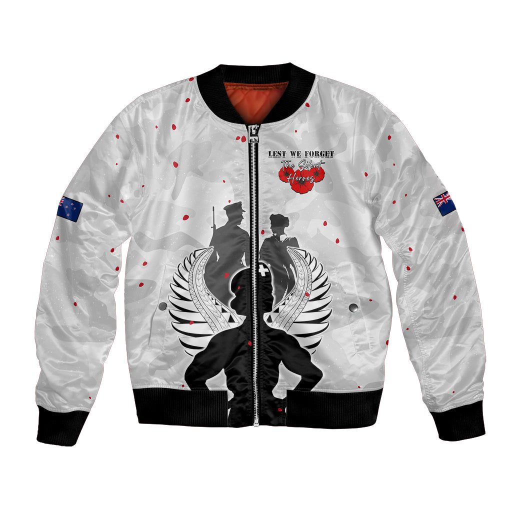 New Zealand ANZAC Day Bomber Jacket For The Nurse Lest We Forget