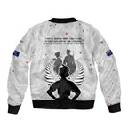 New Zealand ANZAC Day Bomber Jacket For The Nurse Lest We Forget