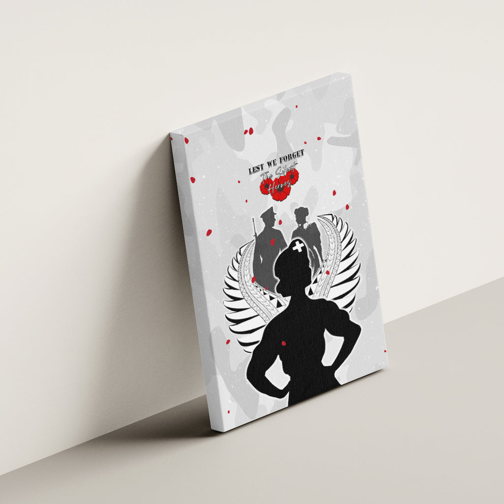 New Zealand ANZAC Day Canvas Wall Art For The Nurse Lest We Forget